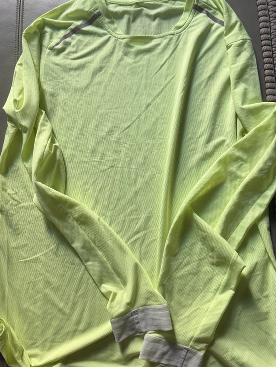 lululemon athletica Other - lululemon athletica Neon Yellow Long Sleeve Performance Top
